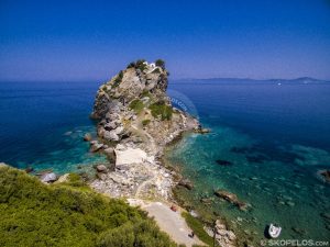 Iglesias de Skopelos Agios Ioannis Fotografía aérea, fotos de Instagram de skopelos