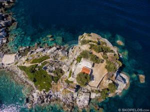 ő Giannis Kastri Skopelos, templomok Skopelos, mamma Mia Skopelos