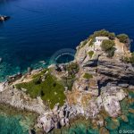 عکسهای هوایی کلیساها Skopelos Agios Ioannis