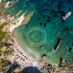 Foto aerea della spiaggia di Agios-Ioannis Yannis Giannis delle spiagge di Skopelos