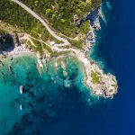عکس های هوایی غار آکوئوس ایوانیس ساحل Skopelos