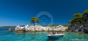 Spiaggia di Amarantos Skopelos, Spiaggia di Skopelos Amarantos, Isola di Mamma Mia