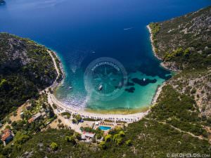 Skopelos Plagen Limnonari Beach Loftfoto