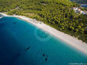 Skopelos Beaches Milia Beach Aerial Photo