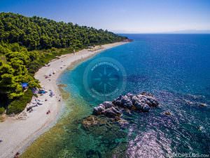 Skopelos Beaches Milia Beach Aerial Photo