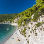 Skopelos Hovolo Beach vue de la mer photo