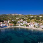Skopelos Ports Photo aérienne du port de Glossa Loutraki