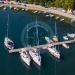 Парты Skopelos Glossa Loutraki Port Aerial Photo