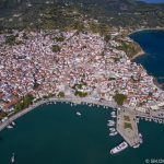 Ville portuaire de Skopelos, port de la ville de Skopelos, ports de Skopelos, ferries de Skopelos, itinéraires de Skopelos, ville de Skopelos, Sporades du Nord, Grèce