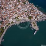Zračna fotografija grada Gradske luke Skopelos