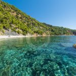 عکس هوایی ساحل Skopelos Velanio Seaview