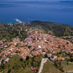Skopelos Villages Glossa Village Aerial Photo
