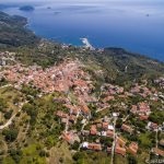 Skopelos Villages Glossa Village Aerial Photo