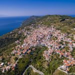 Zračna fotografija Skopelos Villageges Glossa Village
