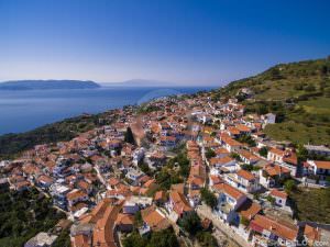 Skopelos-Villages-Glossa-Aerial Skopelos Villages Glossa Village Aerial Photo