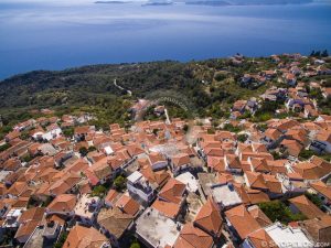Skopelos Villages Glossa Village Luftaufnahme