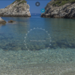 Skopelos com Ai Giannis Spilia ビーチ ボートでのみアクセス可能なビーチ