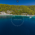 Skopelos com Ekatopenintari beach beaches accesiible only by boat