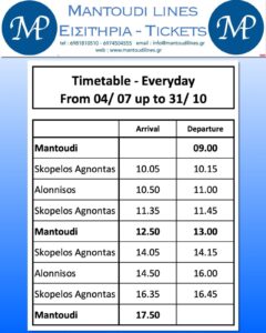 skopelos com mantoudi lines timetables routes skopelos com mantoudi lines timetables routes