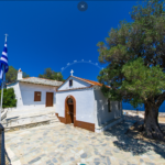 Skopelos mit Ai Giannis Kastri Mamma Mia Mamma Mia Kirche, Skopelos Ai Giannis Kastri