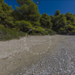 Skopelos com Ftelia Neraki Beach Plage zougänglech mam Boot