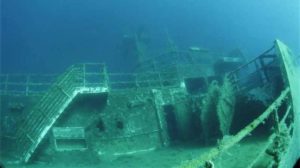 難破船のクリストフォロス、スコペロスパノラマ、スコペロスダイビングセンター、スコペロスアドリーナビーチ、クリストフォロス船