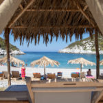 Skopelos glysteri bar sulla spiaggia