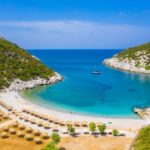 Skopelos glysteri bar sulla spiaggia
