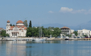 Skopelos me anije, agios konstantinos, portet e Skopelos