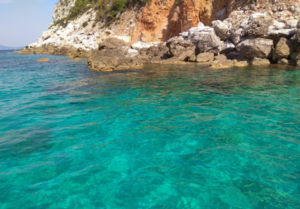 skopelos Chlia Stefani beach, Skopelos პლაჟები ხელმისაწვდომია ნავით, ზღვით