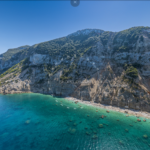 Skopelos com Sarres Sares strande kun tilgængelige med båd