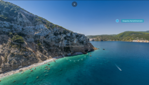Skopelos com Sarres Sares plaže plaže dostupne samo brodom
