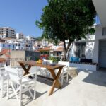Skopelos sinioritsan talon chora kaupunki