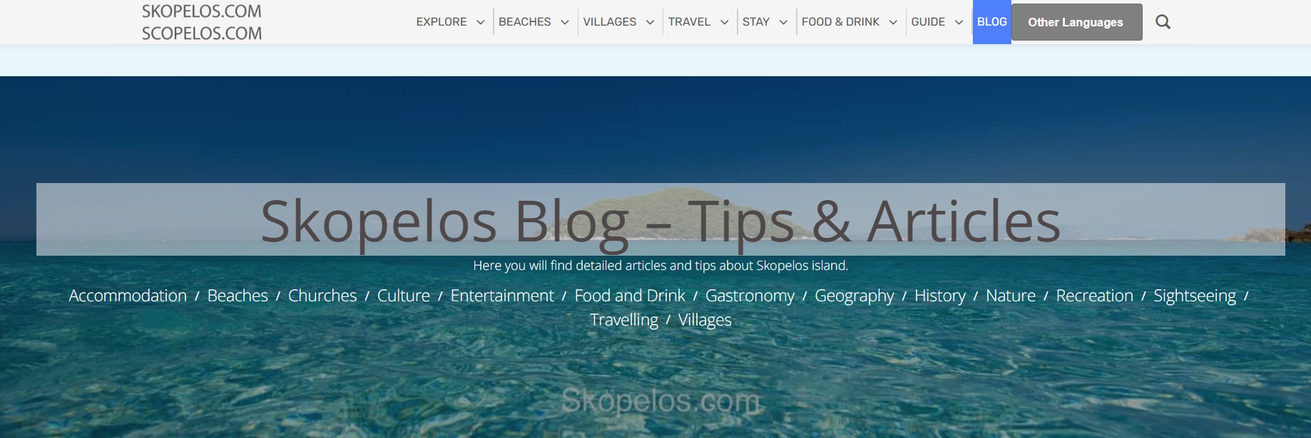 Skopelos Social Media Booking