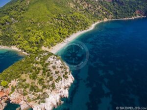 Skopelos Velanio Beach Aerial Photo