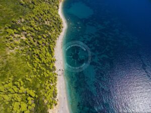 Skopelos Velanio Beach Aerial Photo