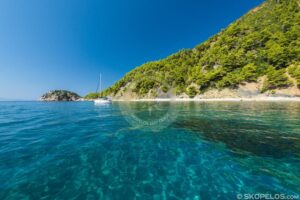 Skopelos Velanio Beach Seaview Aerial Photo