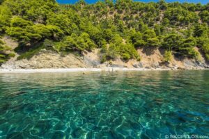 Skopelos Velanio Beach Seaview Aerial Photo