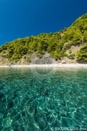 Skopelos Velanio Beach Seaview Aerial Photo