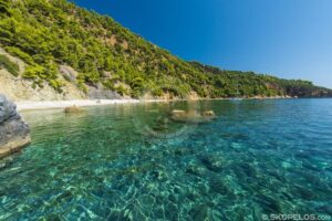 Skopelos Velanio Beach Seaview Aerial Photo
