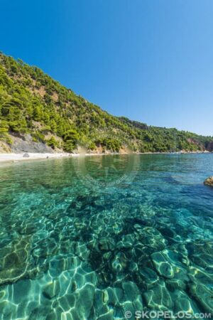 Skopelos Velanio Beach Seaview Aerial Photo