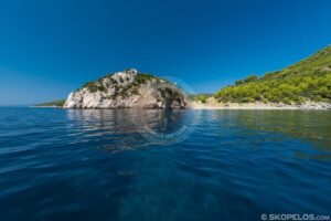 Skopelos Velanio Beach Seaview Aerial Photo