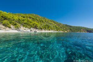 Skopelos Velanio Beach Seaview Aerial Photo