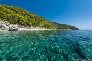 Skopelos Velanio Beach Seaview Aerial Photo