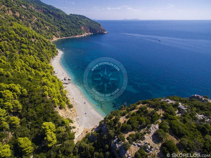 Skopelos Beach Near Chora, Velanio Beach, Nudist Beach