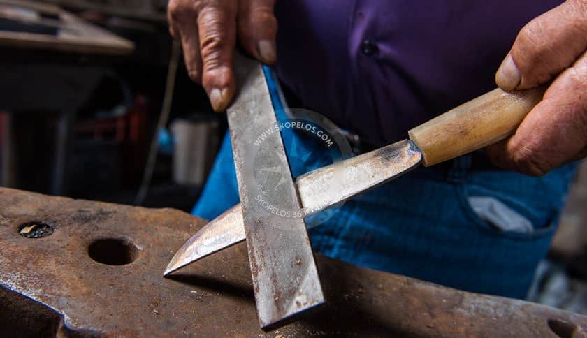 Knife Making, Knife Makers, Skopelos Local Artists. Tradition And Culture. Christos Patsis, Antonis Ampelakias. Traditional Handmade Knives