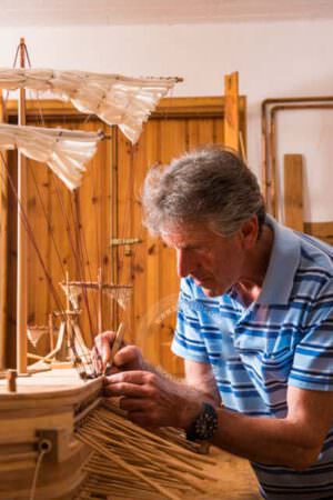 Skopelos Artists Boudalas Mpountalas Yannis Wood Microshipping Model Shipmaker 70