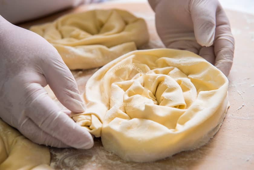 Skopelos Cheese Pie, Twisted Cheese Pie Strifti Cheese Pie Adrina Taverna