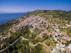 Skopelos Villages Glossa Village Aerial Photo