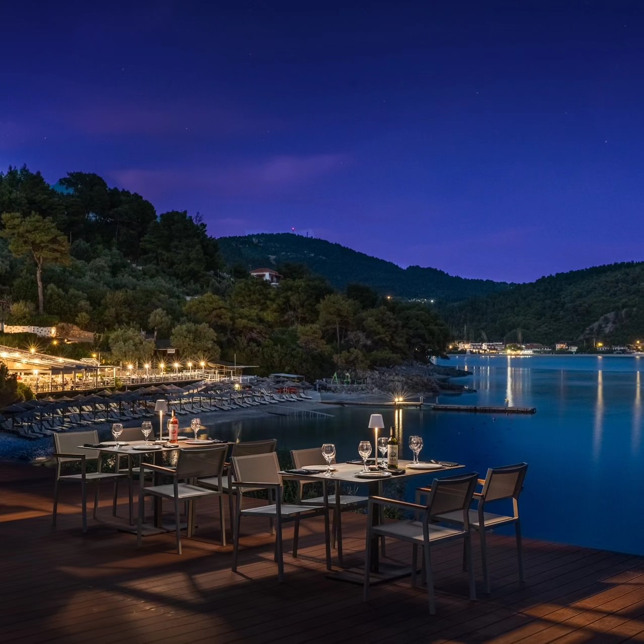Skopelos Adrina Hotels Adrina Grand Hotel Restaurant Romanting Dining Best Beachfront Restaurants